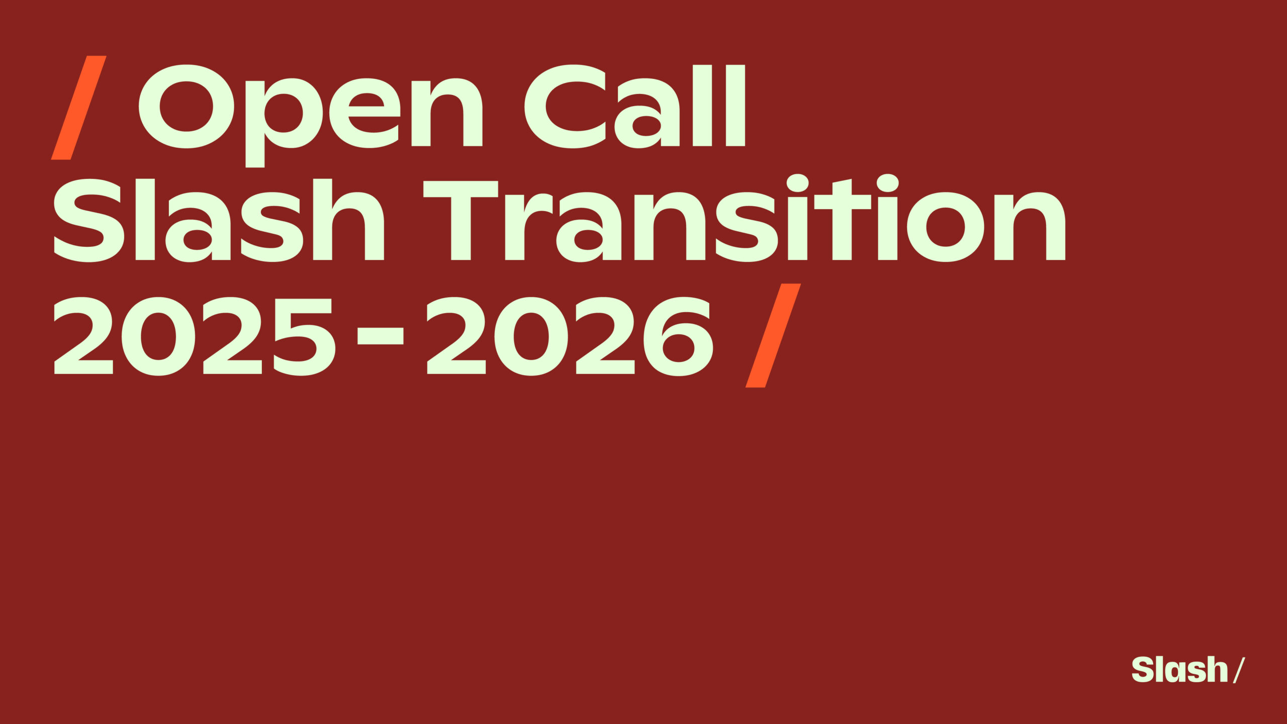 Slash Transition: Training and Residency for Sound Artists (Austria ...