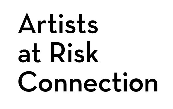 Logo for Artists at Risk Connection. Name written out simply in a sans serif font.