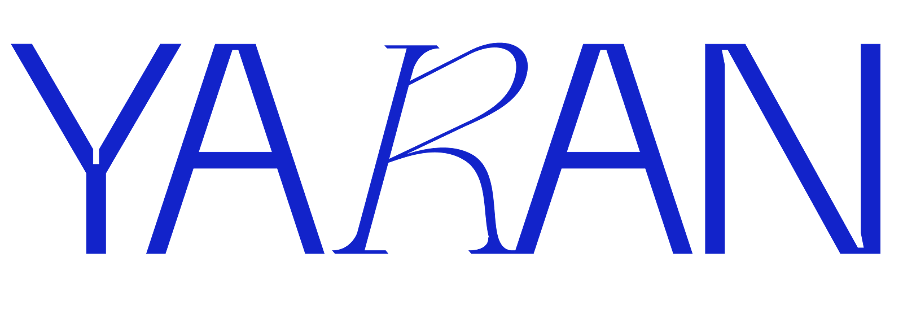YARAN in coloured writing on a white background.