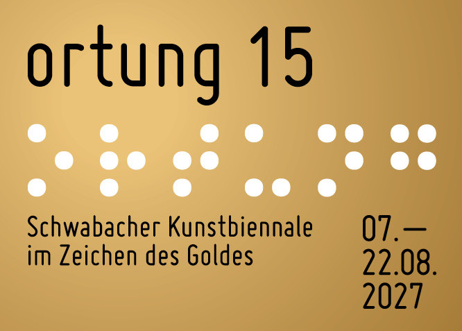 Title of the award on a gold background. 