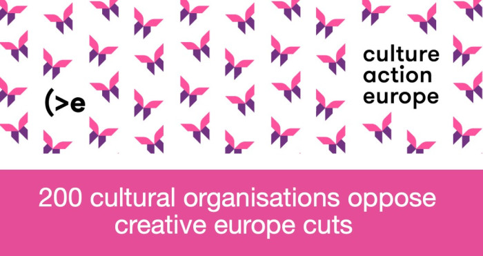 Title of the article with coloured butterflies, the CAE branding. 