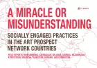Cover for A Miracle or Misunderstanding: Socially Engaged Practices in the Art Prospect Network Countries. Title on background of a map of East Asia.