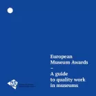 Blue publication cover with title 'European Museum Awards'.