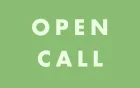 'Open call' on a coloured background.