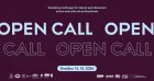 'Open call' and logos on a dark coloured background. 