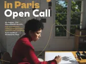 Text of the call with a photo of a person working at a desk with a window behind them. 