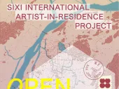 Text of the open call on a stylised map. 