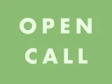 'Open call' on a coloured background.