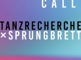 Title of the call on a multi-coloured background. 