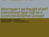 Text of the call on various coloured background. 
