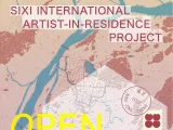 Text of the open call on a stylised map. 